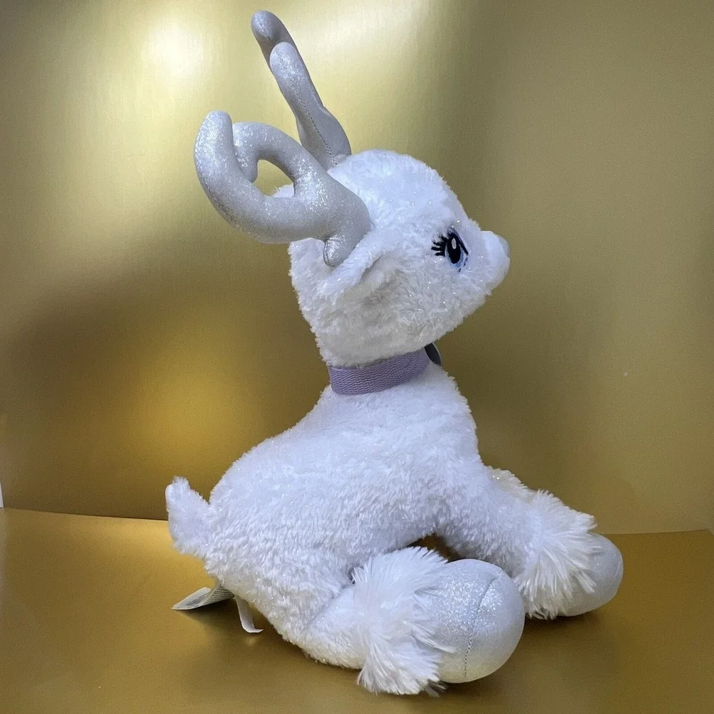 Glisten White Reindeer Plush Build A Bear Toy 17